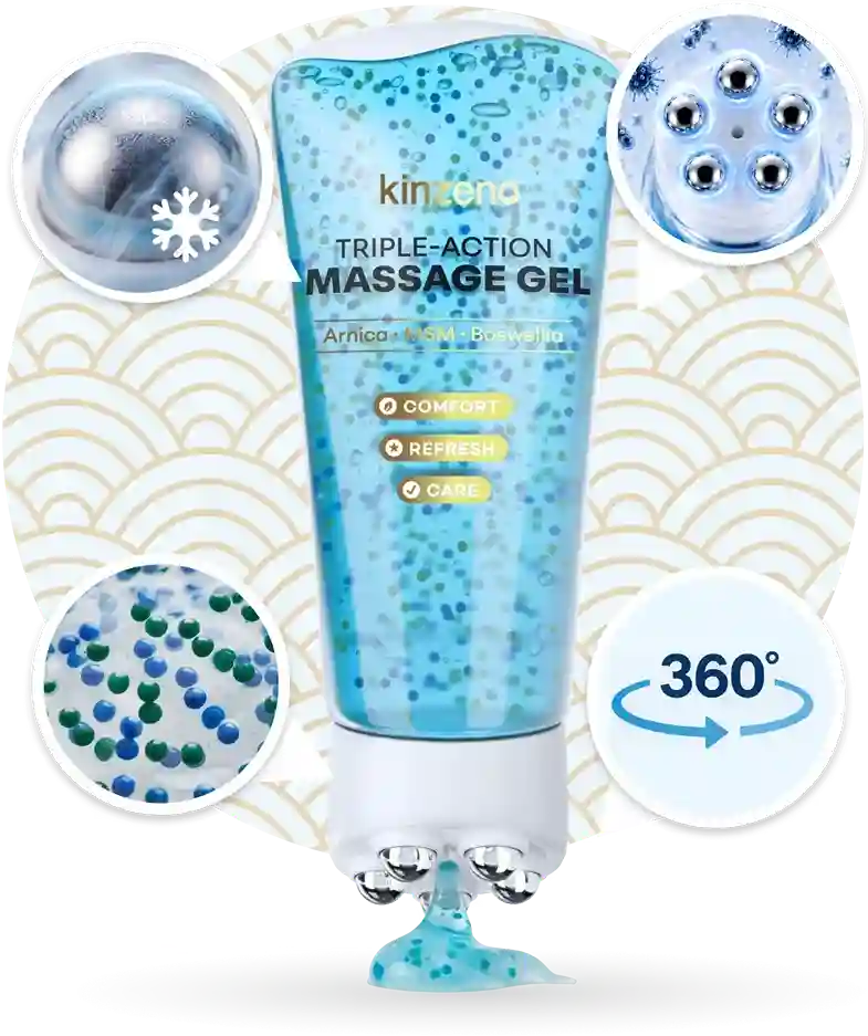 Kinzeno Magnetic Gel Roller Benefits – Magnetic Therapy, Shiatsu Roller and Botanical Gel in Action